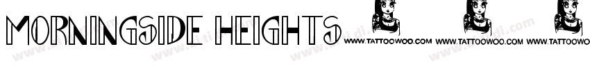 Morningside Heights字体转换
